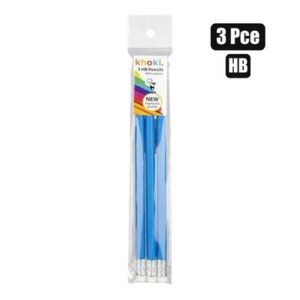 Pencil basic hb 3pce with eraser