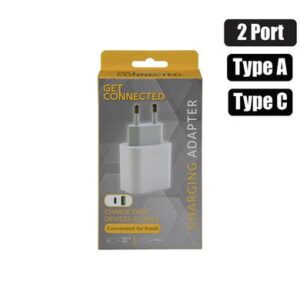 Usb plug-adaptor 2 ports type a + type c