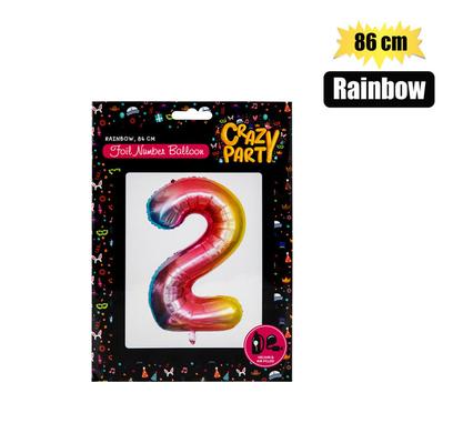 Balloons helium foil rainbow 2 86cm f-03