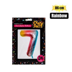 Balloons helium foil rainbow 7 86cm f-03