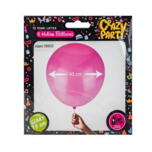 Balloons giant 6pc pink f-02