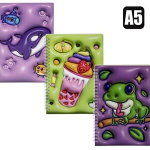 Novelty notebook puffy look a5