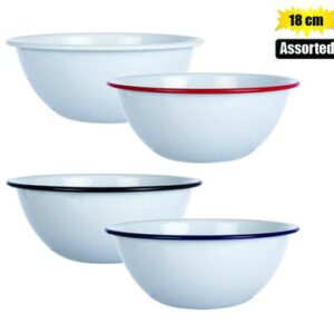 Mixing bowl enamel 18cm