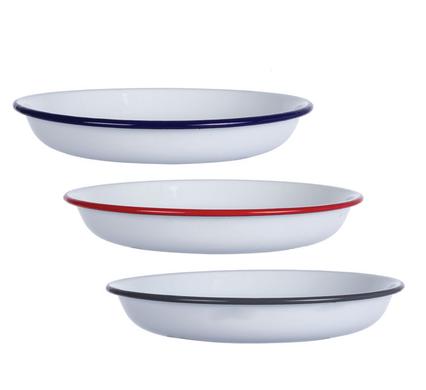 Plate enamel 24cm pasta