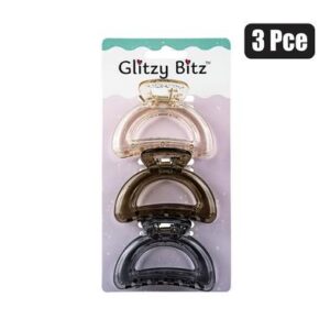 Hair claw clips 3pc