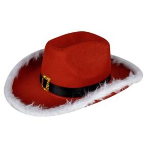 Xmas dress up cowgirl hat 31x37cm