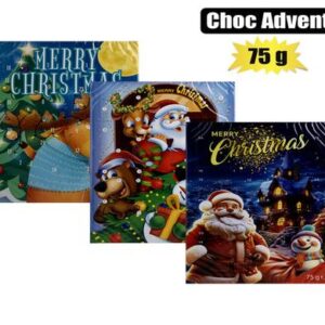 Xmas confec choc advent calendar 75g (t)