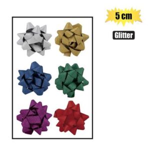 Gift-bow glitter finish 5cm