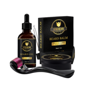 AfroBeard Ultimate Beard Growth & Care Bundle: Classic Oil, Balm & Deluxe Roller