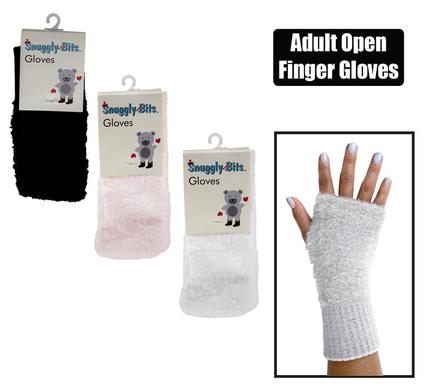 Gloves adult open-finger w/cuff acr
