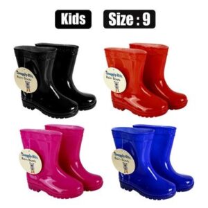 Rainboot kids plain colour size 9