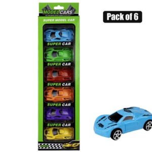 Vehicle racer pullback pack of 6