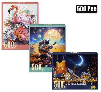 Puzzle jigsaw assorted 500pc