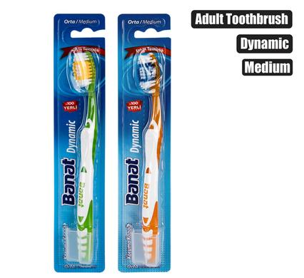Tooth brush w/cap adult dynamic medium