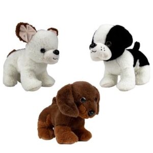 Plush dog 30cm asstd