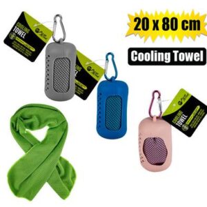 Fitness towel cooling 20x80cm w/pouch