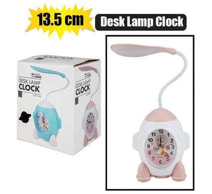 Clock alarm pl rocket w light 13.5cm ast