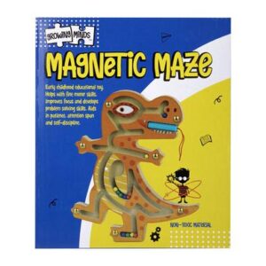 Edu wood magnetic maze dino design