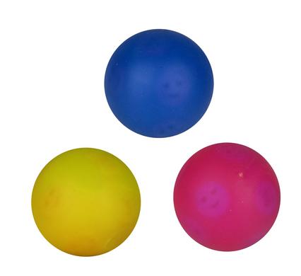 Novelty ball stress 6.5cm faces asstd