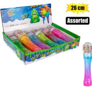 Novelty slime w/foam balls asstd 26cm
