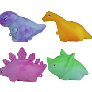 Novelty squeezy dino 10cm marble diamond