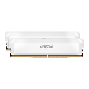 Crucial Pro DDR5 6400MHz 32GB Overclocking Memory Kit – White