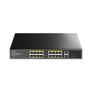 Cudy 16-Port Unmanaged PoE+ Switch – Rack Mount
