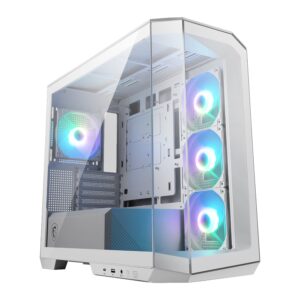 MSI MAG PANO M100R PZ M-ATX ARGB Gaming Chassis – White