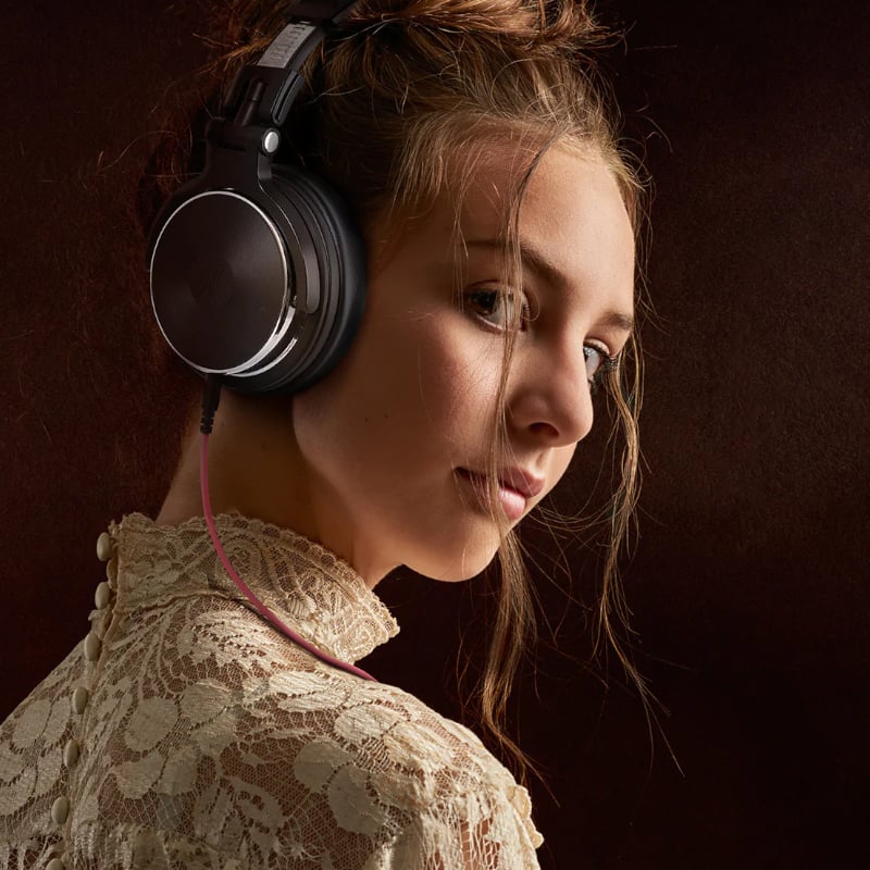 Oneodio Pro 50 Professional Wired Over Ear DJ and Studio Monitoring Headphones - BK - Image 4