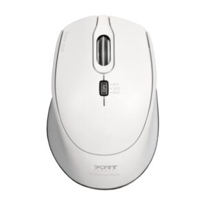 Port Connect Silent 1600DPI 3 Button Wireless Mouse – White