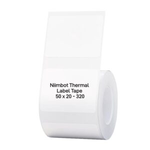NIIMBOT B1/B21/B3S Thermal Label 50x20mm – 320 Labels Per Roll – White